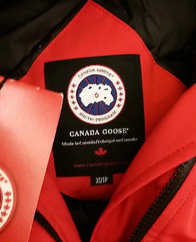 Pre-owned Canada Goose Brand "red Label" Edition  Red Shelburne "xs" Parka Jacket In Sunfire Red