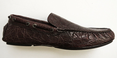 Pre-owned Brioni $4475  Brown Crocodile Alligator Leather Shoes 8.5 Us 41.5 Euro 7.5 Uk