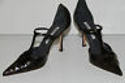 Pre-owned Manolo Blahnik $6500  Brown Valon Alligator Crocodile Shoes 39.5 9