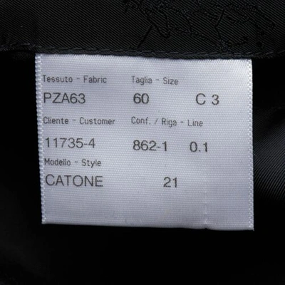 Pre-owned Brioni "catone" Handmade Dark Navy Blue Wool Suit Short Portly