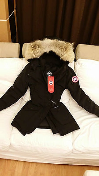 Pre-owned Label Brand Black "red " Canada Goose Trillium Xs/extra-small Parka Jacket