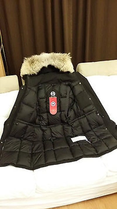 Pre-owned Label Brand Black "red " Canada Goose Trillium Xs/extra-small Parka Jacket