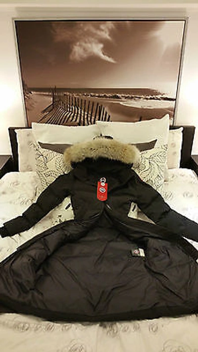 Pre-owned Canada Goose Brand "red Label" Edition Black  Mystique Sm Parka Jacket