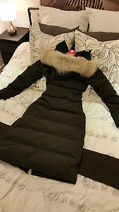 Pre-owned Canada Goose Brand "red Label" Edition Black  Mystique Sm Parka Jacket