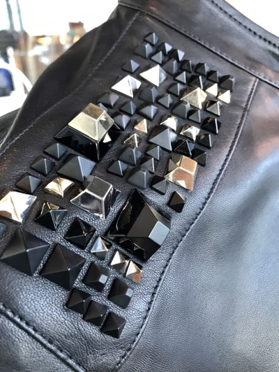 Pre-owned Versace Collection Leather Blouson In Black