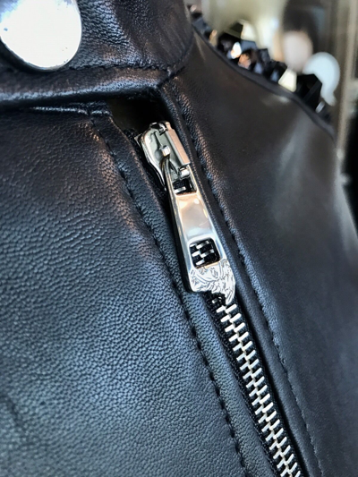Pre-owned Versace Collection Leather Blouson In Black