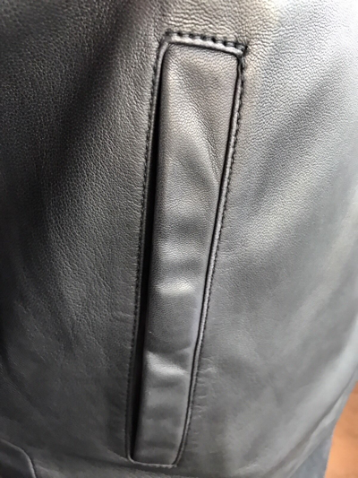 Pre-owned Versace Collection Leather Blouson In Black