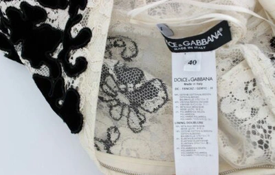 Pre-owned Dolce & Gabbana Dolce&gabbana Women White Dress Cotton Blend Floral Lace A-line Maxi Ball Gown