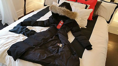 Pre-owned Label Edition Brand Red  Black Canada Goose Mystique Large Parka Jacket