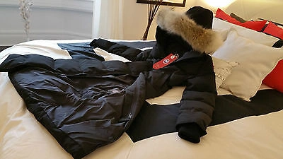 Pre-owned Label Edition Brand Red  Black Canada Goose Mystique Large Parka Jacket