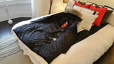 Pre-owned Label Edition Brand Red  Black Canada Goose Mystique Large Parka Jacket
