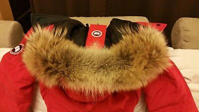 Pre-owned Canada Goose Brand "red Label" Edition  Red Shelburne "small" Parka Jacket In Sunfire Red