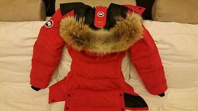 Pre-owned Canada Goose Brand "red Label" Edition  Red Shelburne "small" Parka Jacket In Sunfire Red