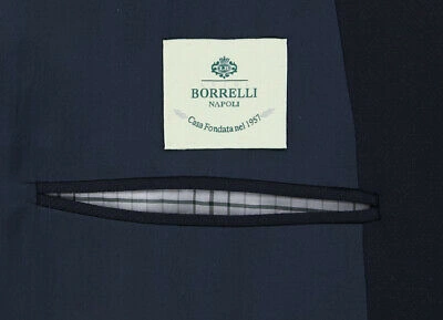 Pre-owned Luigi Borrelli Midnight Navy Blue Sportcoat - (lbgusb2093)