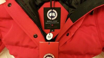 Pre-owned Canada Goose Brand "red Label" Edition  Red Shelburne "small" Parka Jacket In Sunfire Red