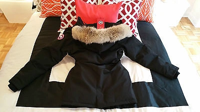 Pre-owned Label Concept Brand Red  Edition Black Canada Goose Victoria Lg Parka Jacket
