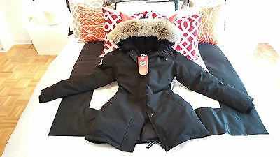 Pre-owned Label Concept Brand Red  Edition Black Canada Goose Victoria Lg Parka Jacket