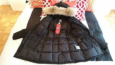 Pre-owned Label Concept Brand Red  Edition Black Canada Goose Victoria Lg Parka Jacket