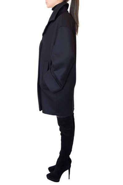 Pre-owned Versace Collection Double Breasted Coat In Black