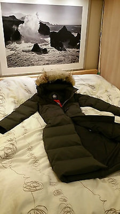 Pre-owned Label Concept Brand Red  Graphite Canada Goose Mystique Small Parka Jacket