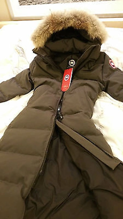 Pre-owned Canada Goose Brand "red Label" 100% Ladies Graphite  Mystique Md Parka Jacket