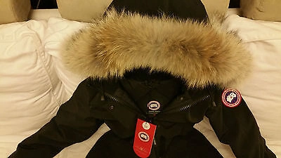 Pre-owned Canada Goose Brand "red Label" Edition "black"  Victoria Xs Parka Jacket