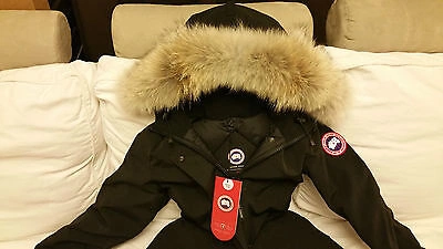 Pre-owned Canada Goose Brand "red Label" Edition "black"  Victoria Xs Parka Jacket