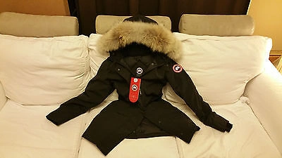 Pre-owned Canada Goose Brand "red Label" Edition "black"  Victoria Xs Parka Jacket