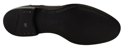 Pre-owned Dolce & Gabbana Shoes Black Leather Exotic Skins Formal Eu39 / Us6 Rrp $2100