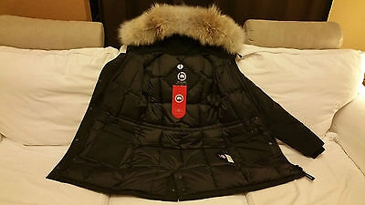 Pre-owned Canada Goose Brand "red Label" Edition "black"  Victoria Xs Parka Jacket