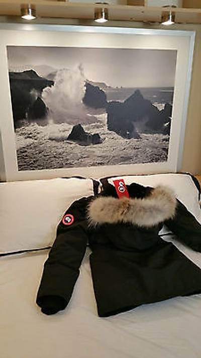 Pre-owned Label Concept Brand Red  Edition Black Canada Goose Trillium Lg Parka Jacket