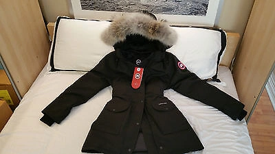 Pre-owned Label Concept Brand Red  Edition Black Canada Goose Trillium Lg Parka Jacket
