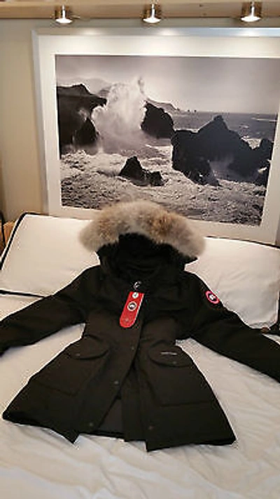 Pre-owned Label Concept Brand Red  Edition Black Canada Goose Trillium Lg Parka Jacket