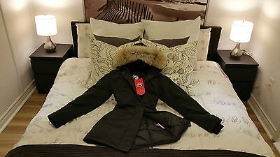 Pre-owned Label Edition Brand Red  Navy Canada Goose Victoria Large Parka Jacket