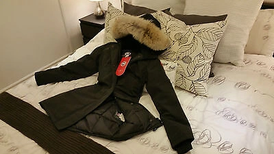 Pre-owned Label Edition Brand Red  Navy Canada Goose Victoria Large Parka Jacket