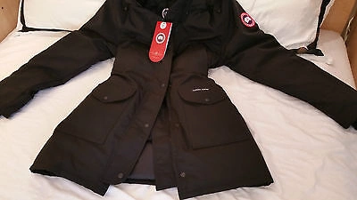 Pre-owned Label Concept Brand Red  Edition Black Canada Goose Trillium Lg Parka Jacket