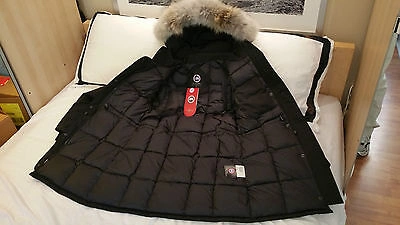 Pre-owned Label Concept Brand Red  Edition Black Canada Goose Trillium Lg Parka Jacket