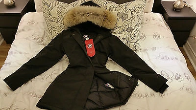 Pre-owned Label Edition Brand Red  Navy Canada Goose Victoria Large Parka Jacket