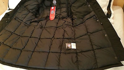 Pre-owned Label Concept Brand Red  Edition Black Canada Goose Trillium Lg Parka Jacket