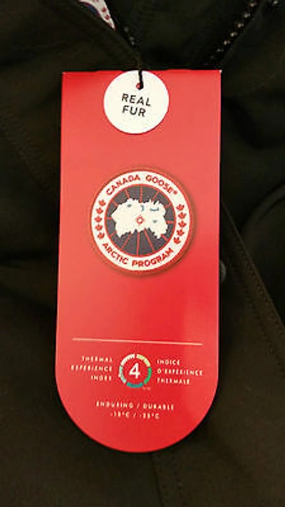 Pre-owned Label Concept Brand Red  Edition Black Canada Goose Trillium Lg Parka Jacket
