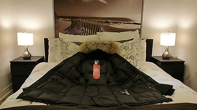 Pre-owned Label Edition Brand Red  Navy Canada Goose Victoria Large Parka Jacket
