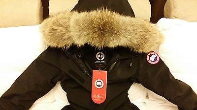 Pre-owned Canada Goose Brand "red Label" Edition Ladies Black  Victoria Lg Parka Jacket