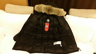 Pre-owned Canada Goose Brand "red Label" Edition Ladies Black  Victoria Lg Parka Jacket