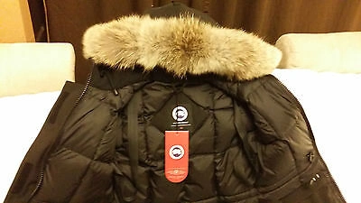 Pre-owned Canada Goose Brand "red Label" Edition Ladies Black  Victoria Lg Parka Jacket