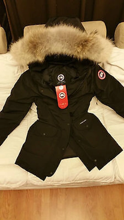 Pre-owned Canada Goose Brand Red Label Black  Trillium Small Parka Jacket