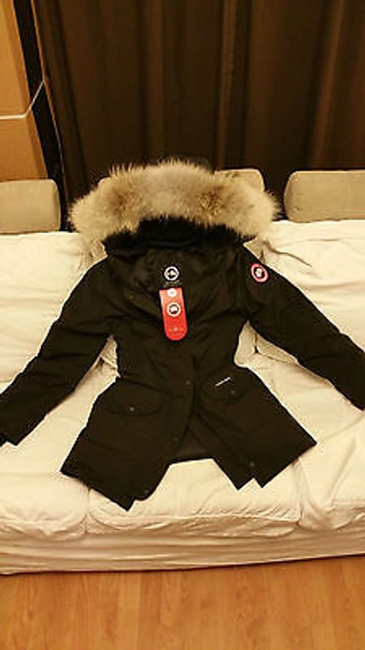 Pre-owned Canada Goose Brand Red Label Black  Trillium Small Parka Jacket