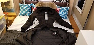 Pre-owned Canada Goose 2022 Grey Label Concept Edition Lady Black  Mystique Lg Parka Jacket In Gray