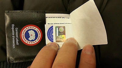 Pre-owned Label Edition Brand Red  Blk Canada Goose Hologram Chilliwack Lg Parka Jacket