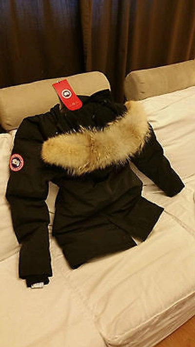 Pre-owned Label Edition Brand Red  Black Canada Goose Victoria Small Parka Jacket