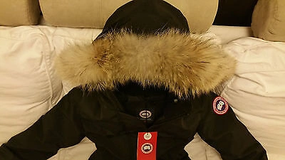Pre-owned Label Edition Brand Red  Black Canada Goose Victoria Small Parka Jacket